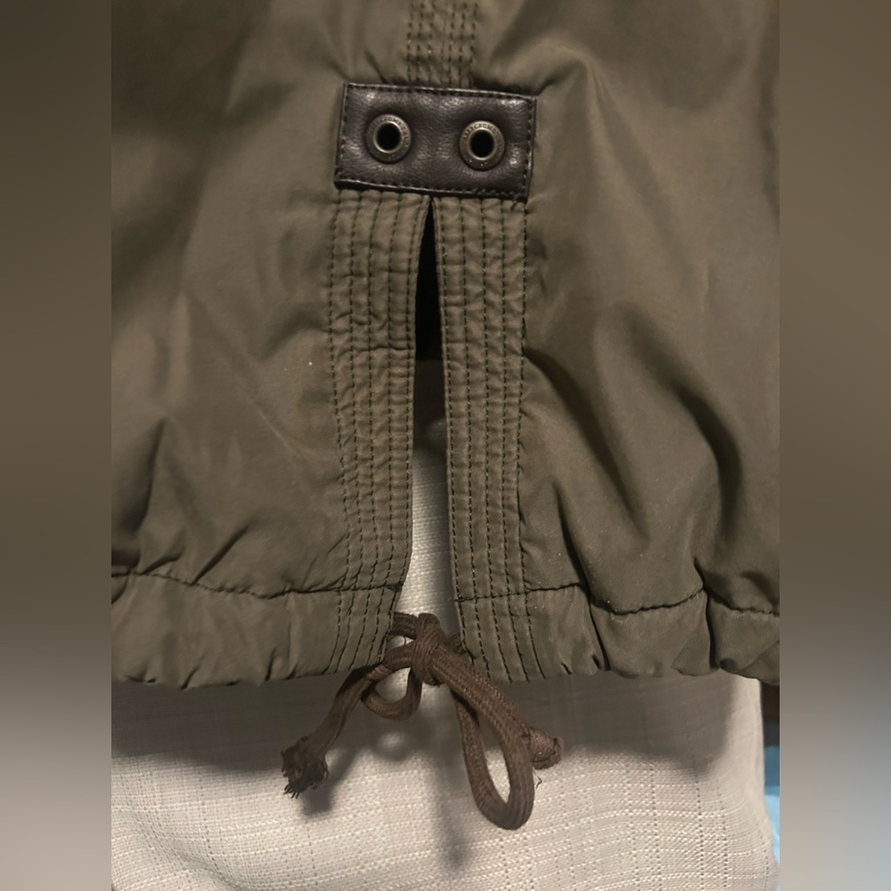 Abercrombie fitch utility army green military like jacket coat S SMALL winter - Picture 5 of 10
